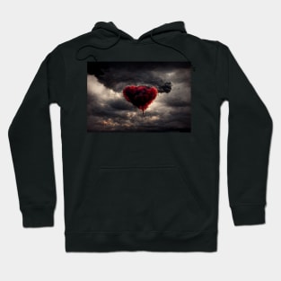 Broken Heart in the Clouds /  Broken Hearts Unwind Designs Hoodie